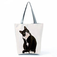 Miyahouse Owl Printed Casual Tote Large Capacity Canvas Female Shopping Bag