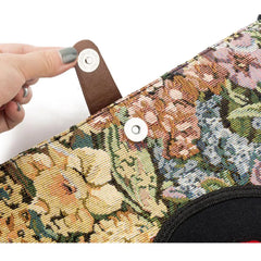 Miyahouse Embroidered Shoulder Bag Vintage Rose Crossbody Floral Messenger