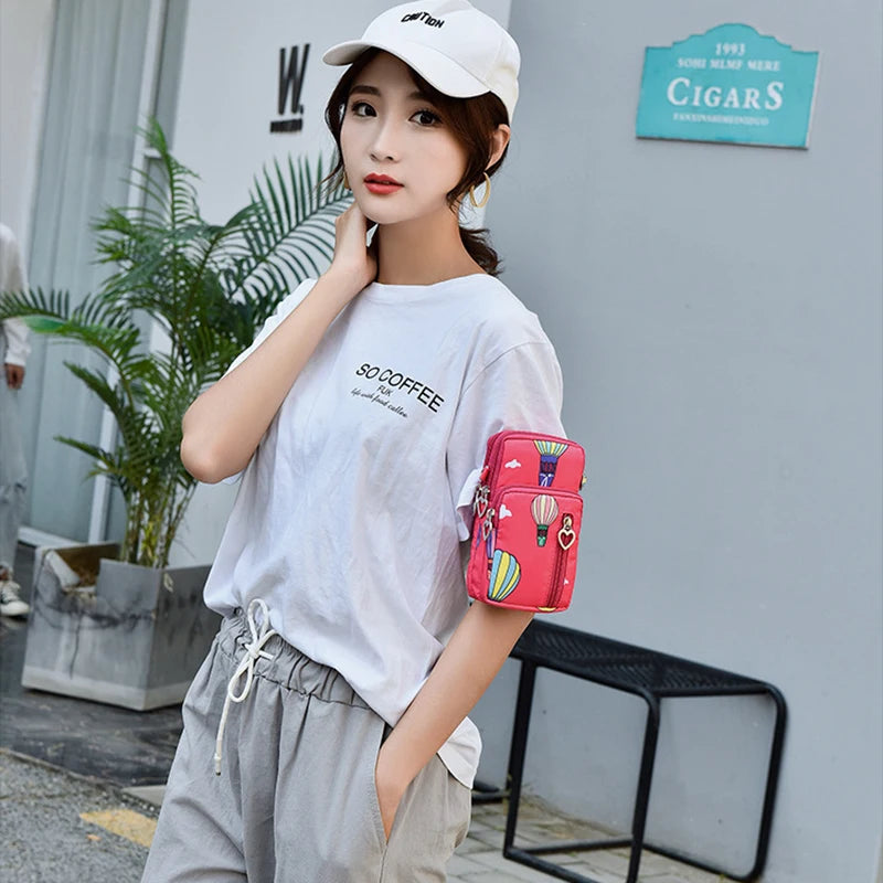 Shoulder Bag for Mobile Phone with Earphone Slot