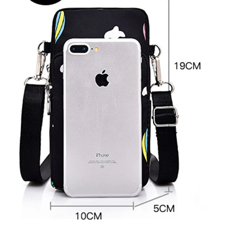 Shoulder Bag for Mobile Phone with Earphone Slot