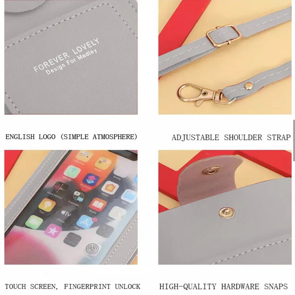 PU Leather Hasp Small Wallets Women's Crossbody Bag