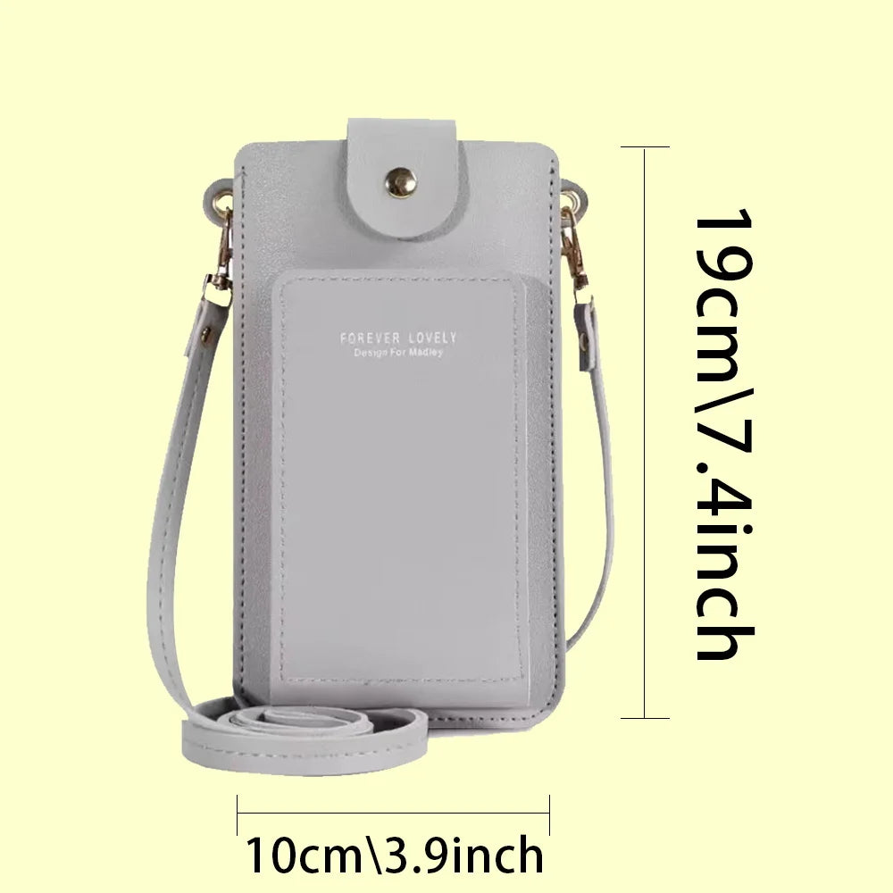 PU Leather Hasp Small Wallets Women's Crossbody Bag