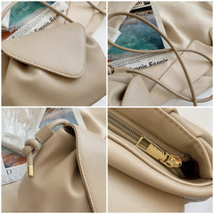 Stylish Crossbody Cloud Bag Khaki Handbag