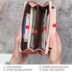 Rainbow Letter Print Phone Bag Universal Outdoor Shoulder Women Wallet
