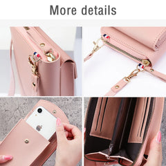 Rainbow Letter Print Phone Bag Universal Outdoor Shoulder Women Wallet