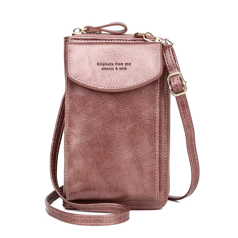 Retro PU Shoulder Bag Female Crossbody Bags Portable Small Bag Handbag