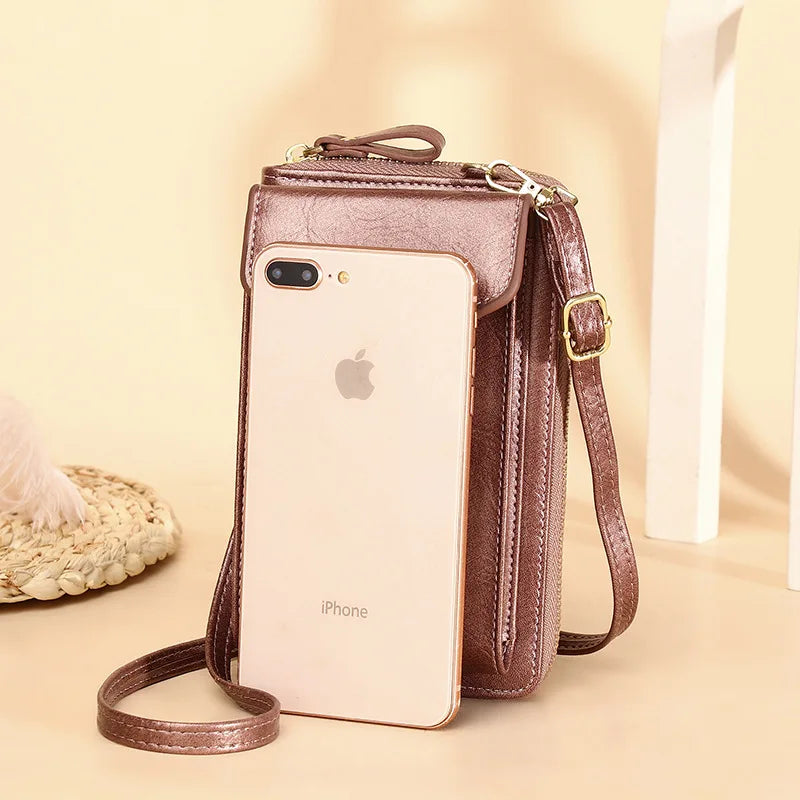 Retro PU Shoulder Bag Female Crossbody Bags Portable Small Bag Handbag