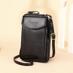 Retro PU Shoulder Bag Female Crossbody Bags Portable Small Bag Handbag