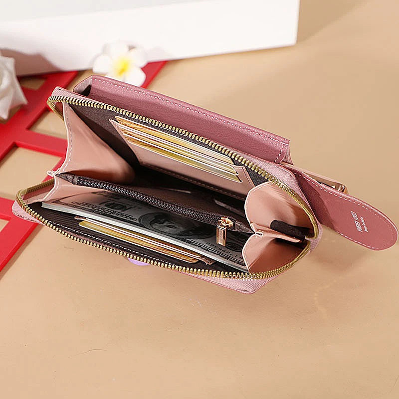 Metal Opening Crossbody Bag Mini PU Leather Shoulder Messenger Bag
