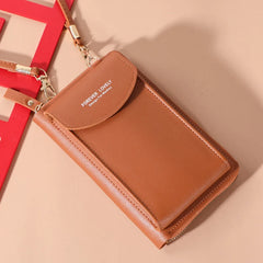 Metal Opening Crossbody Bag Mini PU Leather Shoulder Messenger Bag