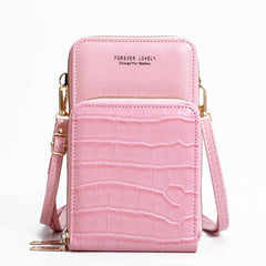 Metal Opening Crossbody Bag Mini Solid PU Leather Shoulder Messenger Bag