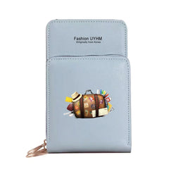 Women's Crossbody Bag Waterproof Touch Screen Cell Phone Pack Travel Purse