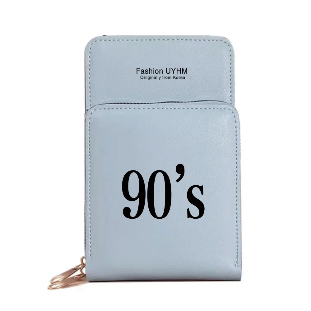 Women's Wallet Card Package Cell Phone Crossbody Bag Zipper Purse