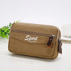 Men's Sports Waist Belt Bag Multifunctional Leisure Pocket