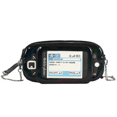 Reflective Crossbody Bag Chain Shoulder Clutch