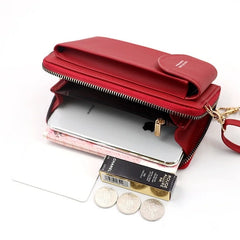 Women's PU Leather Messenger Bag Portable Small Shoulder Bag