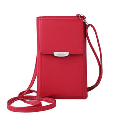 Mini PU Leather Crossbody Shoulder Bag Lady Card Wallet Coin Purse