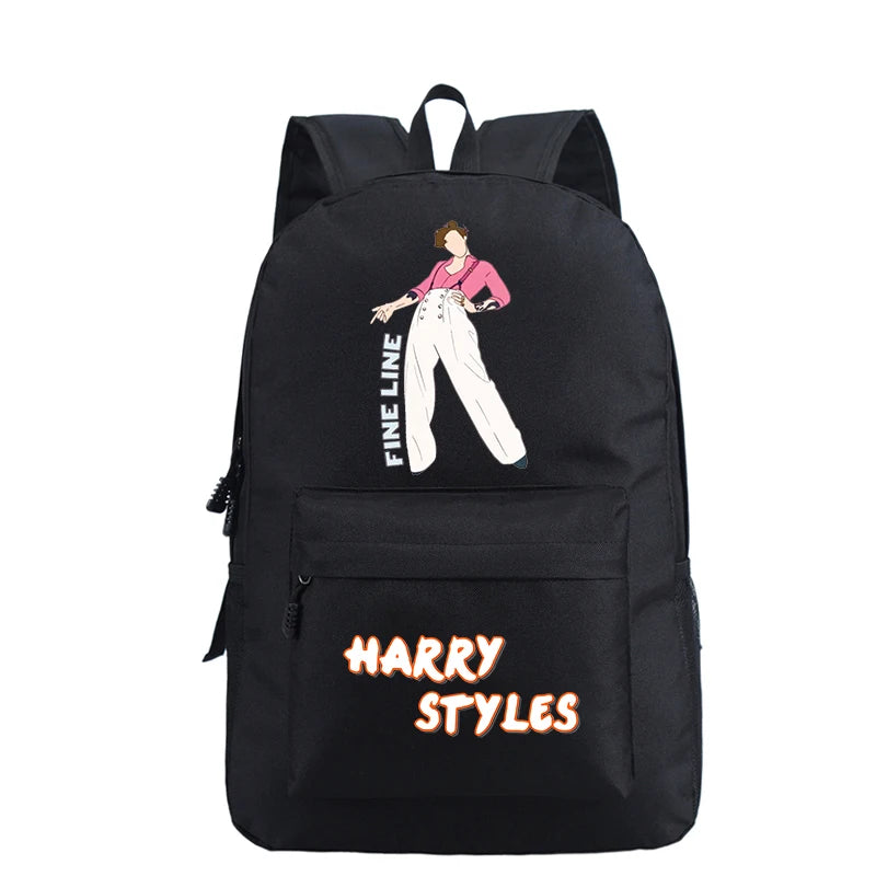 Harry Styles Backpack School Bags for Teenage Girls - Pink Bookbag
