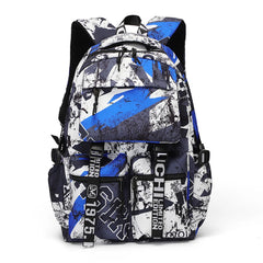 Anime School Bag for Boys Girls Large Capacity School Backpack