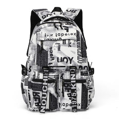 Anime School Bag for Boys Girls Large Capacity School Backpack