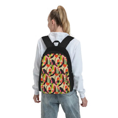 Modern Circles Abstract Geo Brights Backpacks Men's Bags Women School