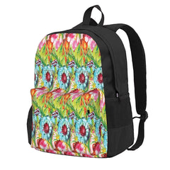 Watercolor Tropical Flowers Backpacks Men Women Reusable Bags Female Backpacks