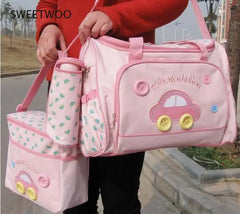 Mom Diaper Bag One Shoulder Baby Bag Set Nappy Mommy Bag Women Travel Handbag