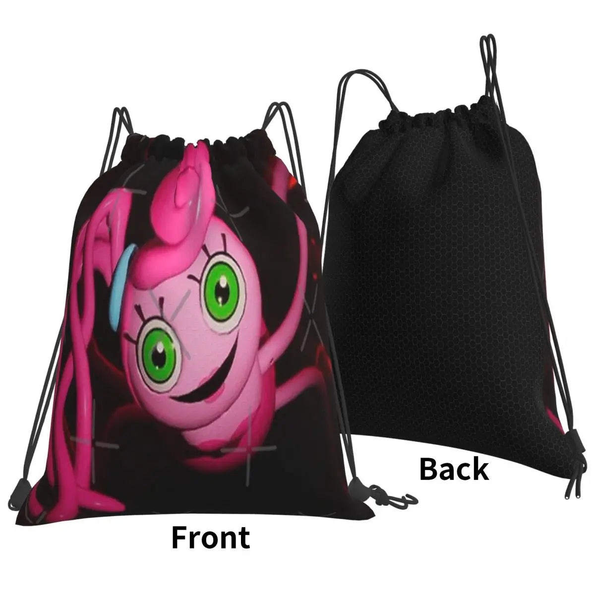 Mommy Long Legs Drawstring Backpack Girl Bag School Shoe Bag