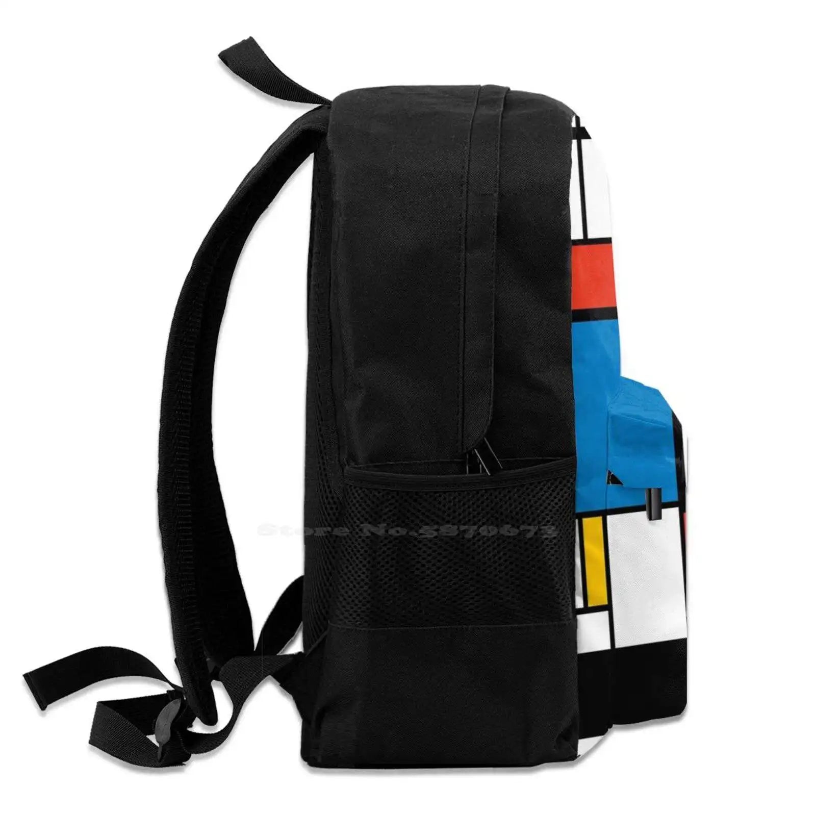 De Stijl Modern Art Satchel Schoolbag