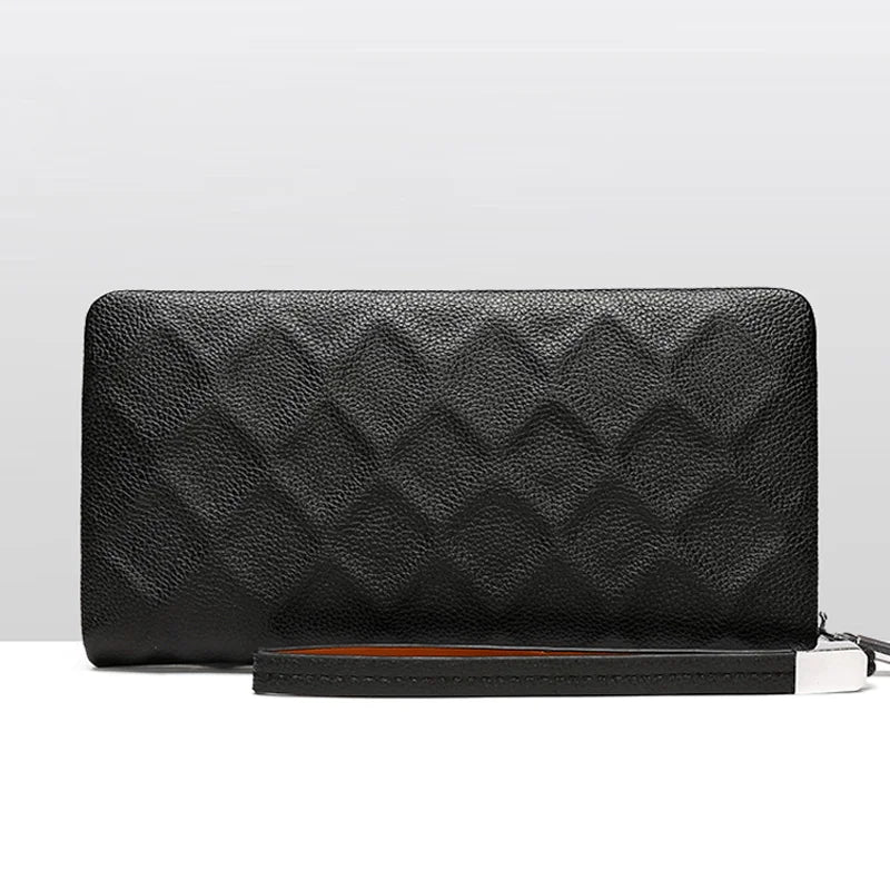 Leather Men Handy Bags Purse Men Standard Wallet Men Clutch
