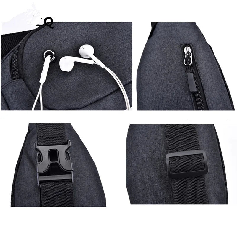 Pink Money Belt Nylon Waist Pack Chest Bag for Men Women
