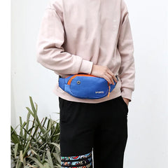 Pink Money Belt Nylon Waist Pack Chest Bag for Men Women