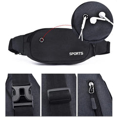 Pink Money Belt Nylon Waist Pack Chest Bag for Men Women