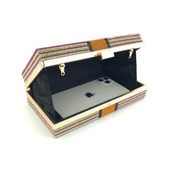 Rhinestone Money Clutch Purse $10,000 Cash Evening Bag