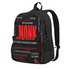 Monk Quotes 1 Backpacks Men's Backpacks Bags For Women Retro Bags For Girls Back