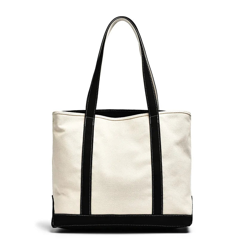 Monogrammed Boat Tote Personalized Canvas Bag Embroidered Na