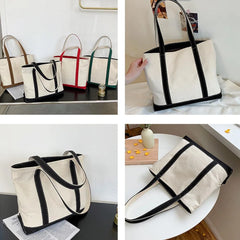 Monogrammed Boat Tote Personalized Canvas Bag Embroidered Na