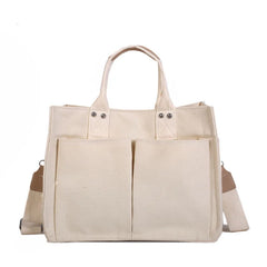 Monsisy Women Canvas Tote Shopping Bag Lady Shoulder Bag Big Capacity