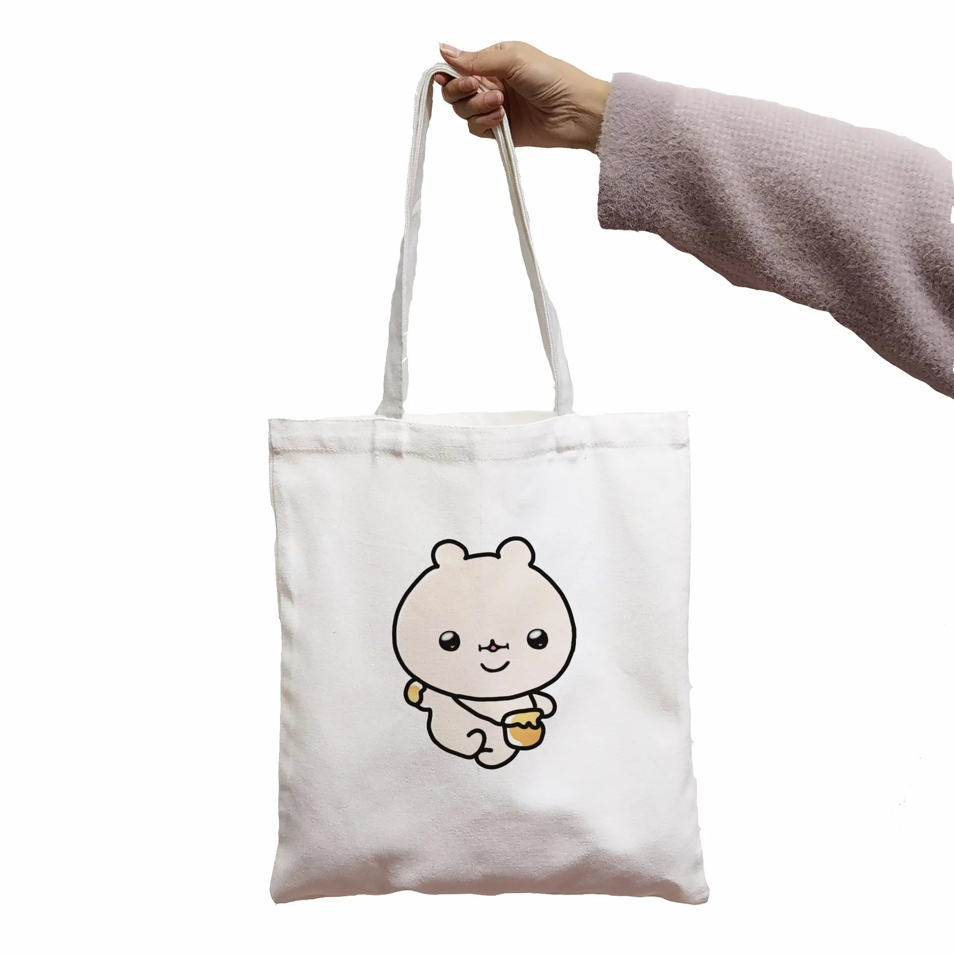 Monsta X Gothic Canvas Bag Horror Cartoon Shopper Casual Shoulder Bag