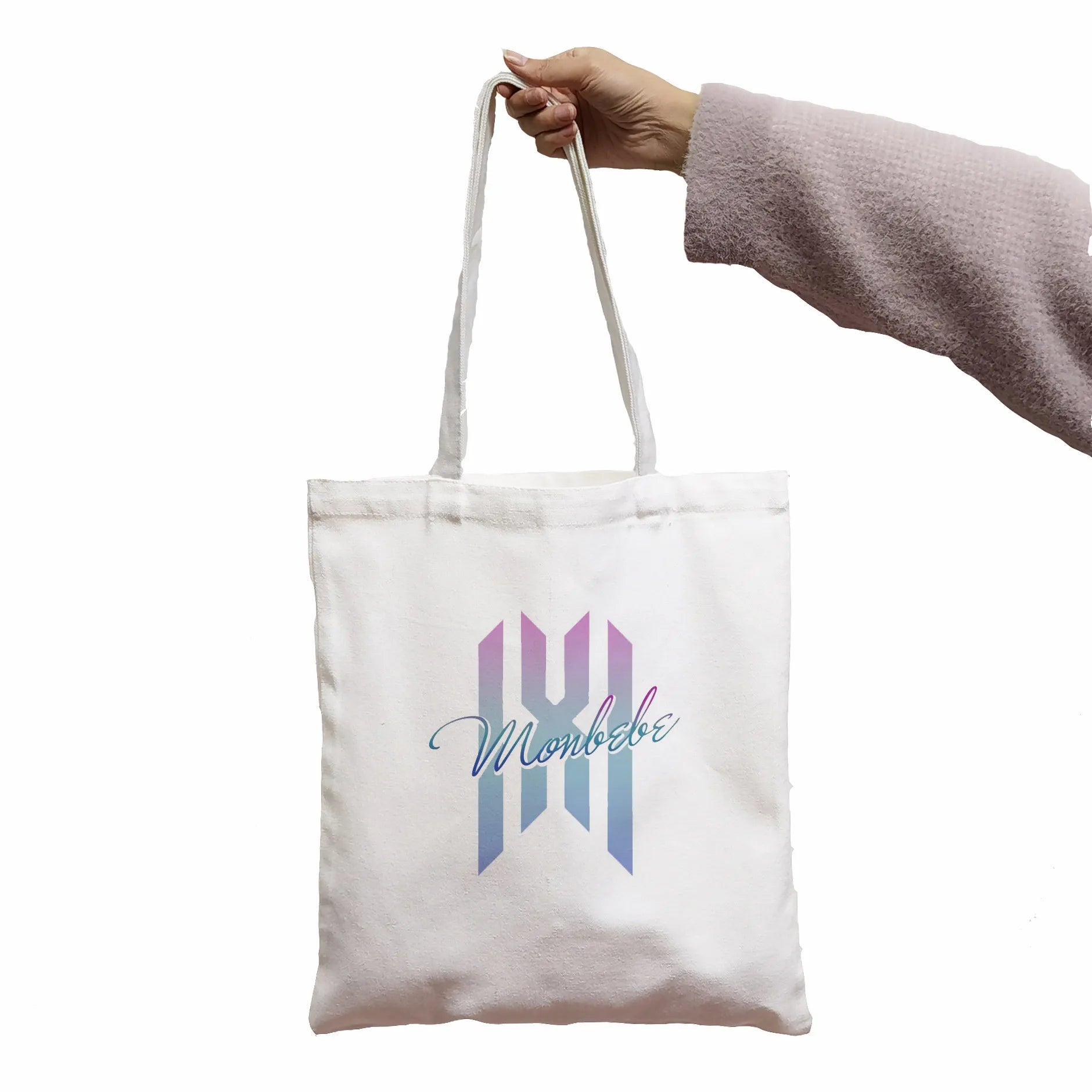 Monsta X Gothic Canvas Bag Horror Cartoon Shopper Casual Shoulder Bag