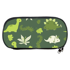 Dinosaur Print Pencil Case for Kids, T. Rex Stationary Bag Boys Girls Gift