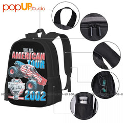 Monster Truck Jam 2002 Grave Digger All American Tour Backpack