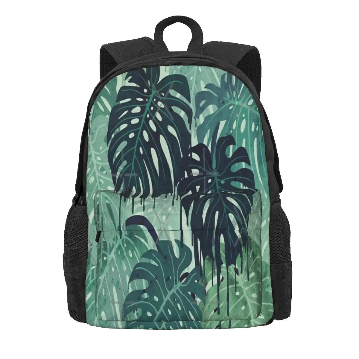 Monstera Melt In Green 2 Backpacks Men's Backpacks Bags For Women