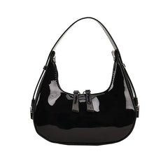 Spring Patent Leather Handbag Shoulder Bag Bright Clutch Purse