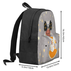 Moon Witch Backpacks Men Women Zipper Bag For Men Women
