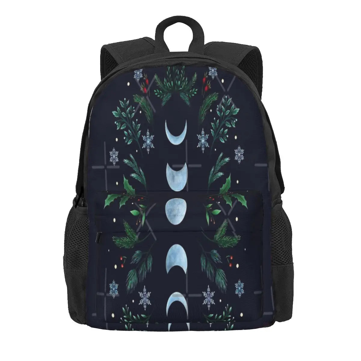 Moonlit Garden-Festive Green Backpacks Men's Backpacks Bags For Women Unisex