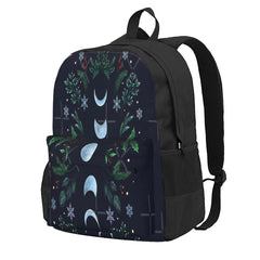 Moonlit Garden-Festive Green Backpacks Men's Backpacks Bags For Women Unisex