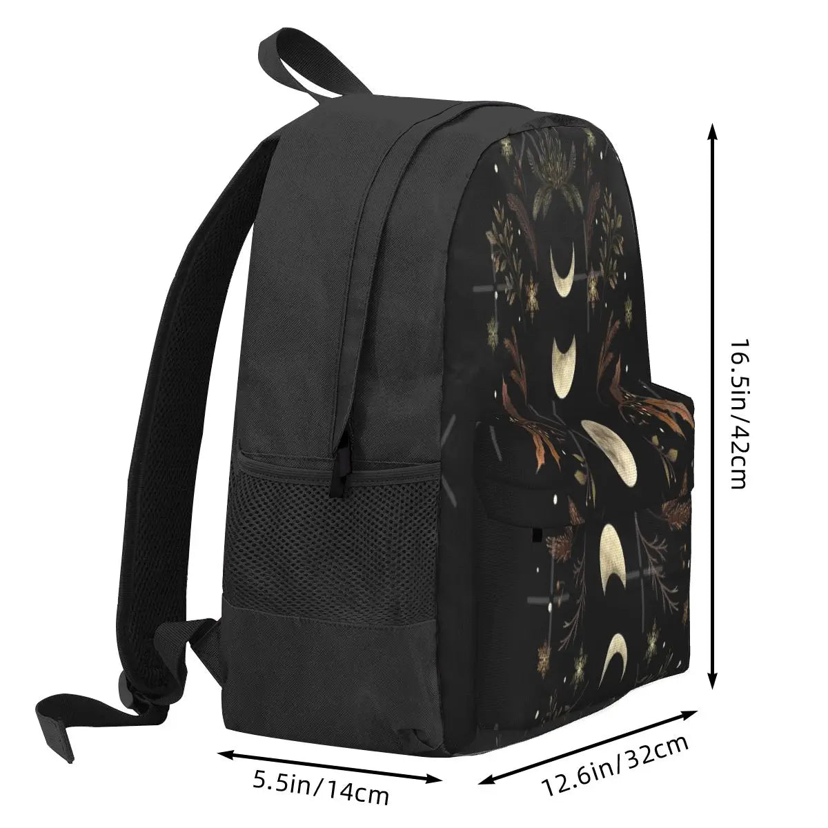 Moonlit Garden-Winter Brown Backpacks Men's Backpacks Bags For Women Own