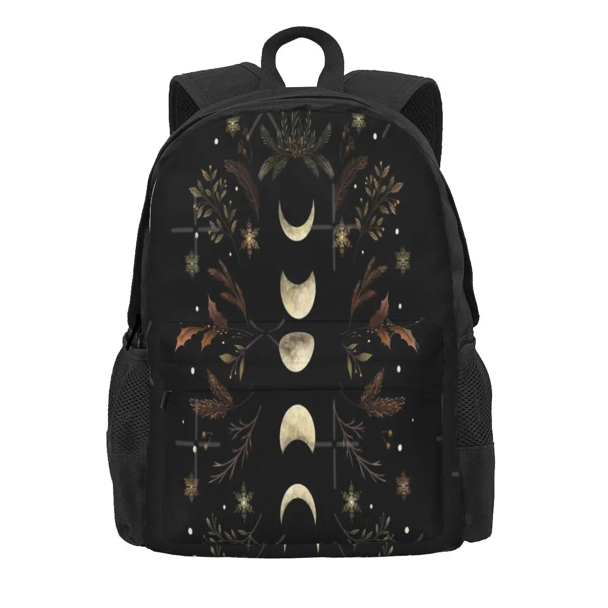 Moonlit Garden-Winter Brown Backpacks Men's Backpacks Bags For Women Own