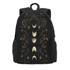 Moonlit Garden-Winter Brown Backpacks Men's Backpacks Bags For Women Own